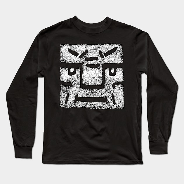 Gaming Head - Cube Face Long Sleeve T-Shirt by Nikokosmos